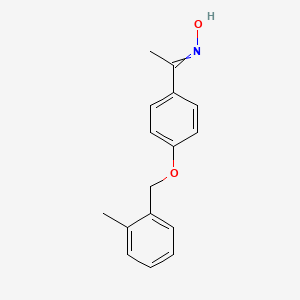 molecular formula C16H17NO2 B11819929 N-[1-[4-[(2-methylphenyl)methoxy]phenyl]ethylidene]hydroxylamine 