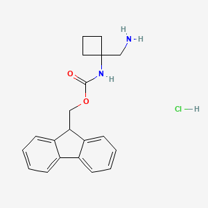 (1-N-Fmoc-aminocyclobutyl)methanamine HCl