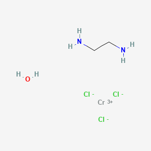 molecular formula C2H10Cl3CrN2O B11819964 Ethane-1,2-diamine;trichlorochromium;hydrate 