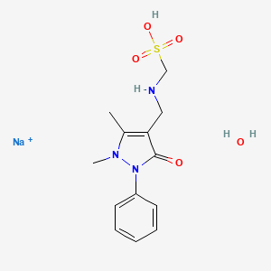 Sodium;[(1,5-dimethyl-3-oxo-2-phenylpyrazol-4-yl)methylamino]methanesulfonic acid;hydrate