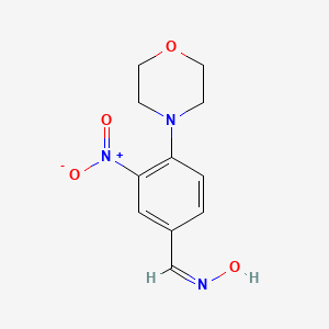 (NZ)-N-[(4-morpholin-4-yl-3-nitrophenyl)methylidene]hydroxylamine