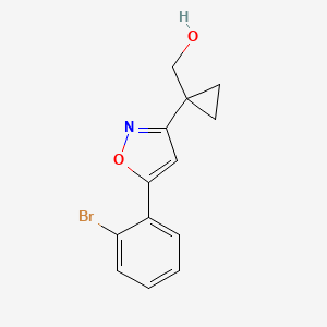 (1-(5-(2-Bromophenyl)isoxazol-3-yl)cyclopropyl)methanol