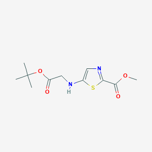 Methyl 5-[[2-[(2-methylpropan-2-yl)oxy]-2-oxoethyl]amino]-1,3-thiazole-2-carboxylate