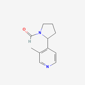 2-(3-Methylpyridin-4-yl)pyrrolidine-1-carbaldehyde