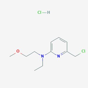 6-(chloromethyl)-N-ethyl-N-(2-methoxyethyl)pyridin-2-amine hydrochloride