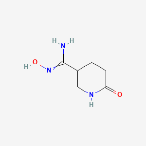 molecular formula C6H11N3O2 B11820094 N'-hydroxy-6-oxopiperidine-3-carboximidamide 