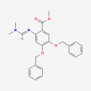 (E)-methyl 4,5-bis(benzyloxy)-2-((dimethylamino)methyleneamino)benzoate