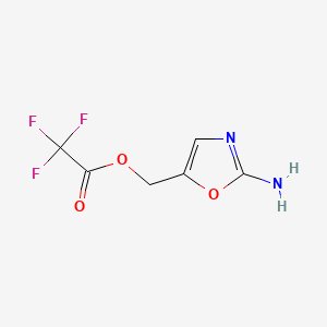 (2-Amino-1,3-oxazol-5-yl)methyl 2,2,2-trifluoroacetate