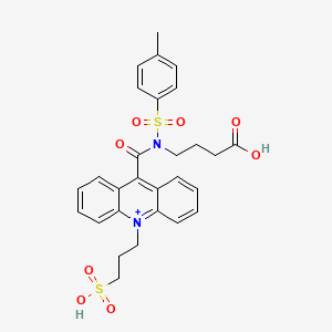 Acridinium, 9-[[(3-carboxypropyl)[(4-methylphenyl)sulfonyl]amino]carbonyl]-10-(3-sulfopropyl)-, inner salt