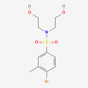 molecular formula C11H16BrNO4S B1182011 4-bromo-N,N-bis(2-hydroxyethyl)-3-methylbenzenesulfonamide 