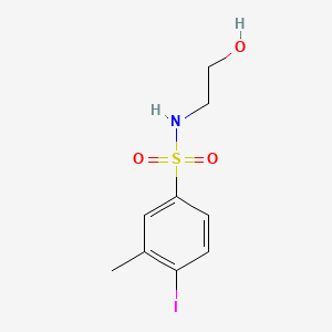 N-(2-hydroxyethyl)-4-iodo-3-methylbenzenesulfonamide