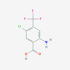 molecular formula C8H5ClF3NO2 B11820245 2-Amino-5-chloro-4-(trifluoromethyl)benzoic acid 