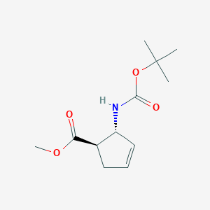 methyl (1R,2R)-2-[(2-methylpropan-2-yl)oxycarbonylamino]cyclopent-3-ene-1-carboxylate