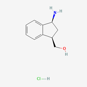 rac-[(1R,3S)-3-amino-2,3-dihydro-1H-inden-1-yl]methanol hydrochloride