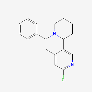 5-(1-Benzylpiperidin-2-yl)-2-chloro-4-methylpyridine