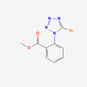 molecular formula C9H7BrN4O2 B1182041 methyl 2-(5-bromo-1H-tetrazol-1-yl)benzoate 