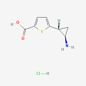 5-[trans-2-Aminocyclopropyl]thiophene-2-carboxylic acid hydrochloride