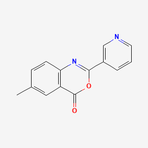 6-methyl-2-(3-pyridinyl)-4H-3,1-benzoxazin-4-one