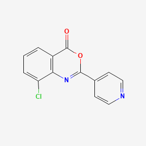 8-chloro-2-(4-pyridinyl)-4H-3,1-benzoxazin-4-one