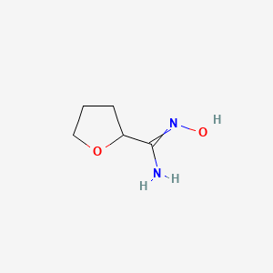 molecular formula C5H10N2O2 B11820498 N'-hydroxyoxolane-2-carboximidamide 