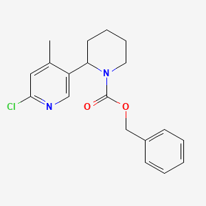 Benzyl 2-(6-chloro-4-methylpyridin-3-yl)piperidine-1-carboxylate