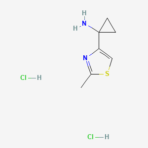 1-(2-Methyl-1,3-thiazol-4-yl)cyclopropan-1-amine dihydrochloride