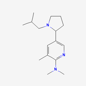 5-(1-Isobutylpyrrolidin-2-yl)-N,N,3-trimethylpyridin-2-amine