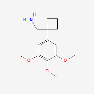 1-(3,4,5-Trimethoxyphenyl)cyclobutanemethanamine