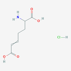 6-Aminohept-2-enedioic acid;hydrochloride