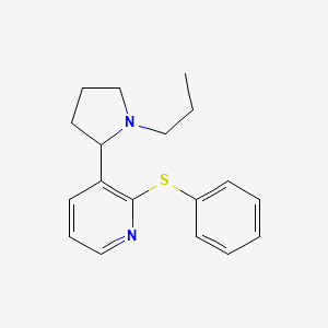 2-(Phenylthio)-3-(1-propylpyrrolidin-2-yl)pyridine