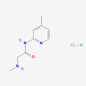 2-(methylamino)-N-(4-methylpyridin-2-yl)acetamide hydrochloride