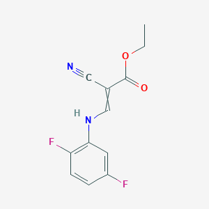 Ethyl 2-cyano-3-(2,5-difluoroanilino)prop-2-enoate