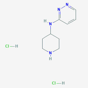 molecular formula C9H16Cl2N4 B11820693 N-(piperidin-4-yl)pyridazin-3-amine dihydrochloride 