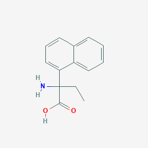 2-Amino-2-naphthalen-1-ylbutanoic acid