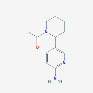 1-(2-(6-Aminopyridin-3-yl)piperidin-1-yl)ethanone