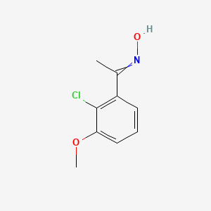 N-[1-(2-chloro-3-methoxyphenyl)ethylidene]hydroxylamine