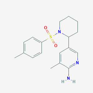 3-Methyl-5-(1-tosylpiperidin-2-yl)pyridin-2-amine