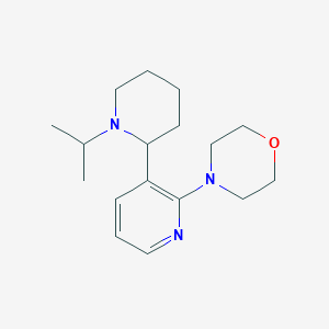 molecular formula C17H27N3O B11820760 4-(3-(1-Isopropylpiperidin-2-yl)pyridin-2-yl)morpholine 