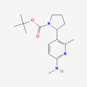 tert-Butyl 2-(2-methyl-6-(methylamino)pyridin-3-yl)pyrrolidine-1-carboxylate