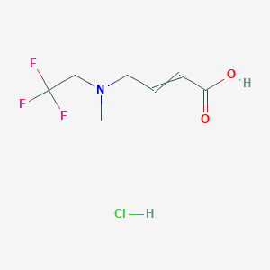 molecular formula C7H11ClF3NO2 B11820769 C7H11ClF3NO2 