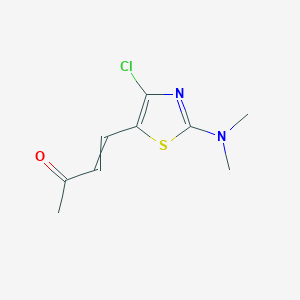 4-[4-Chloro-2-(dimethylamino)thiazol-5-yl]but-3-en-2-one