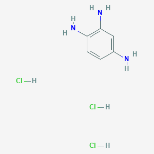 molecular formula C6H12Cl3N3 B11820801 benzene-1,2,4-triamine;trihydrochloride 