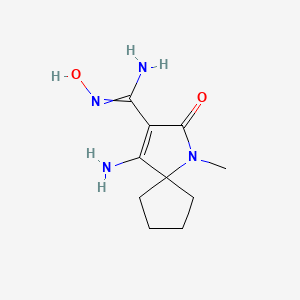 4-Amino-N-hydroxy-1-methyl-2-oxo-1-azaspiro[4.4]non-3-ene-3-carboximidamide