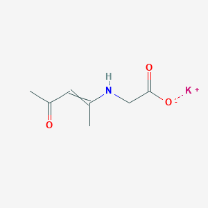 molecular formula C7H10KNO3 B11820804 Potassium;2-(4-oxopent-2-en-2-ylamino)acetate 