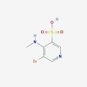 molecular formula C6H7BrN2O3S B11820819 5-Bromo-4-(methylamino)pyridine-3-sulfonic acid 