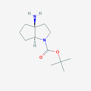 tert-butyl (3aS,6aS)-3a-amino-2,3,4,5,6,6a-hexahydrocyclopenta[b]pyrrole-1-carboxylate