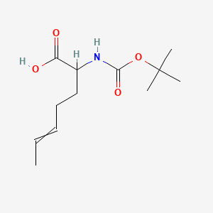 2-[(2-Methylpropan-2-yl)oxycarbonylamino]hept-5-enoic acid