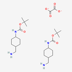 tert-butyl N-[4-(aminomethyl)cyclohexyl]carbamate;oxalate