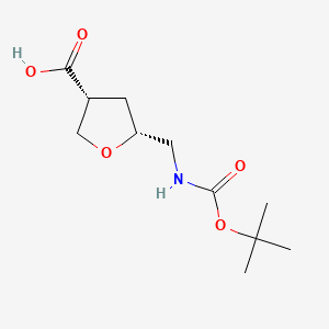 rac-(3R,5R)-5-({[(tert-butoxy)carbonyl]amino}methyl)oxolane-3-carboxylic acid