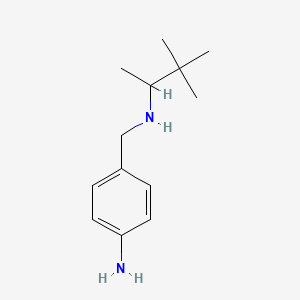 4-{[(3,3-Dimethylbutan-2-yl)amino]methyl}aniline